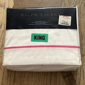 Ralph Lauren White and Pink Duvet Cover